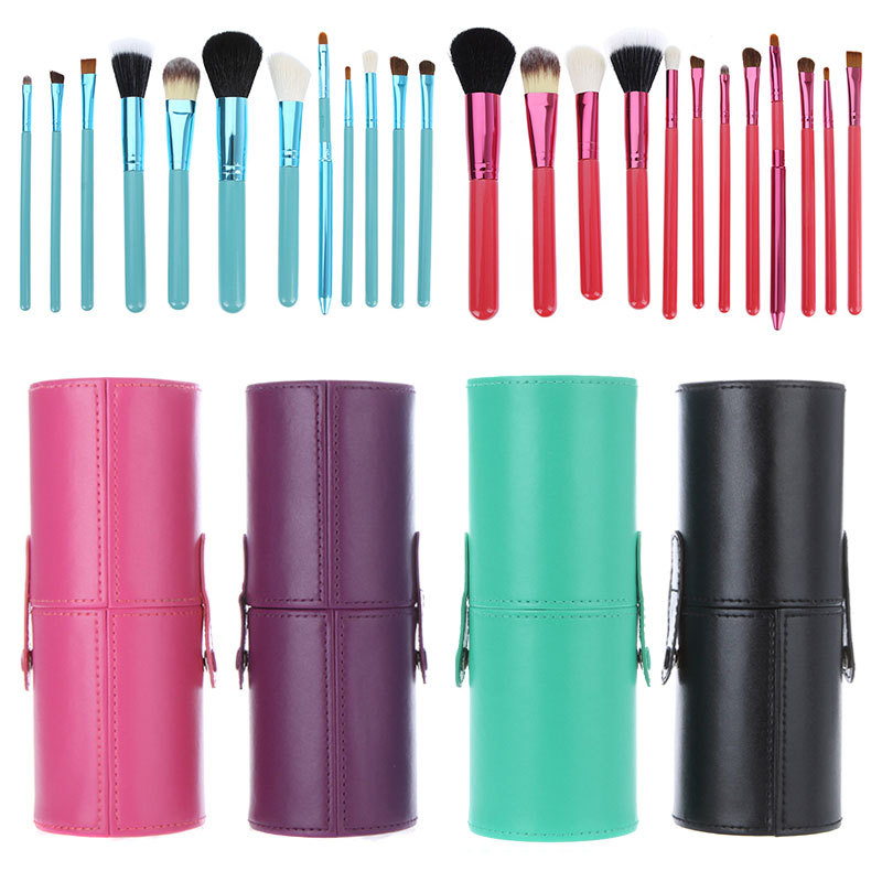 Ms Fashion 12 Makeup Brushes Makeups tool  Makeup Brush 12 Makeup Brushes Set Cylinder
