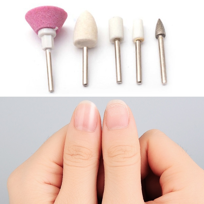Electric Nail Polishing Drilling Machine Portable Mini Nail Grinding Tool with 5 Drills