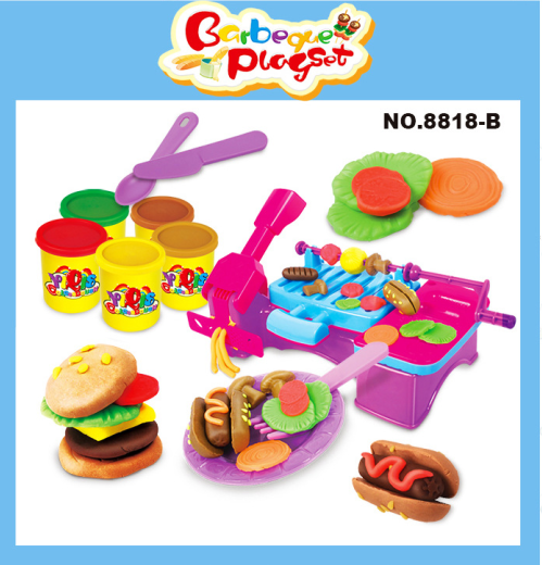 3D Color Clay Plasticine ice Cream Machine Handmade Going home Mold Set DIY Educational Toys