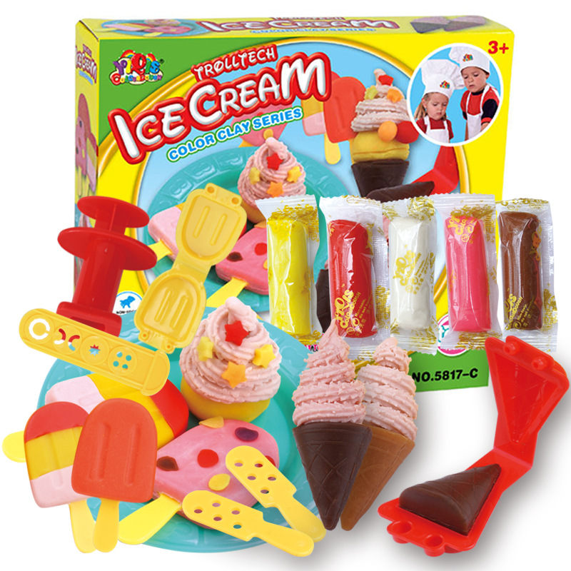Ice Cream Choi Clay 3d Plasticine Flour Choi Clay Mold Children Clay Toy Gift