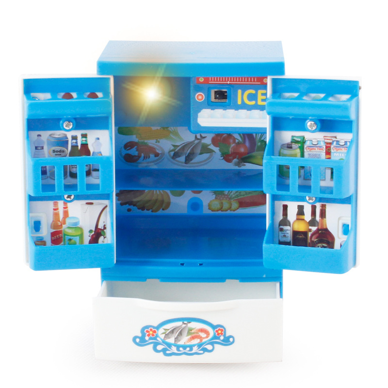 Blue Appliances Child Mini Going Home toy Simulation Appliances Electric Function