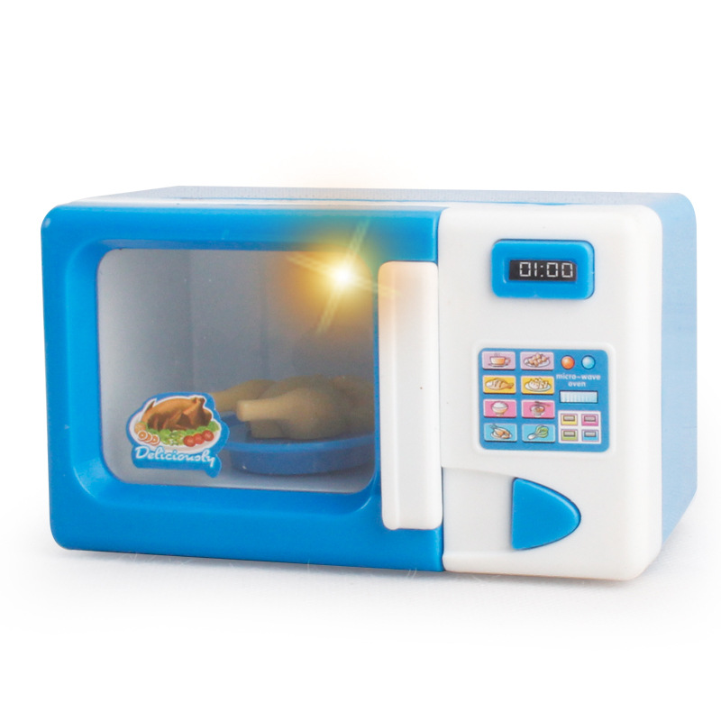 Blue Appliances Child Mini Going Home toy Simulation Appliances Electric Function