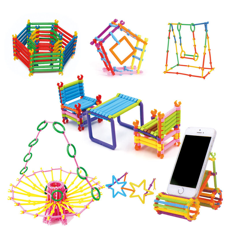 Magic Stick Product Wooden Boxed Plastic Brain Game Kindergarten Fight Together Splicing toys