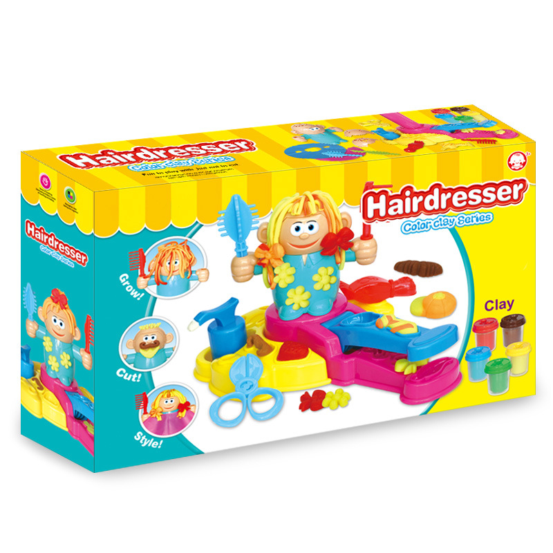 Puzzle Choi Clay Crazy Barber Shop Color DIY Children Manual Plasticine Child Toy
