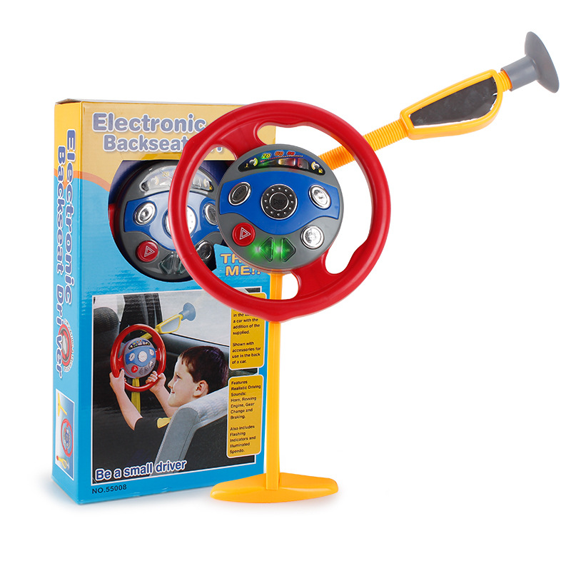 Going Home Toy Simulation Child Multifunction Steering Wheel Light Music Toy