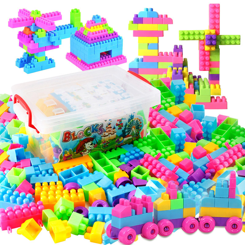 Child 85 Tablets Variety Building Blocks Fight Interpolation Desktop Brain Game Odorless