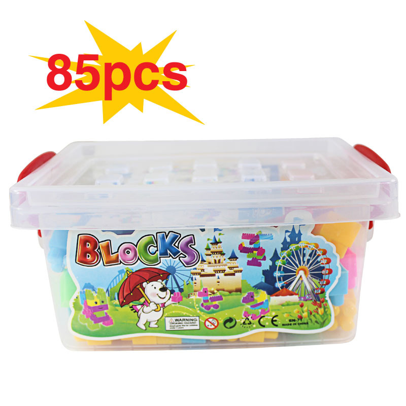 Child 85 Tablets Variety Building Blocks Fight Interpolation Desktop Brain Game Odorless