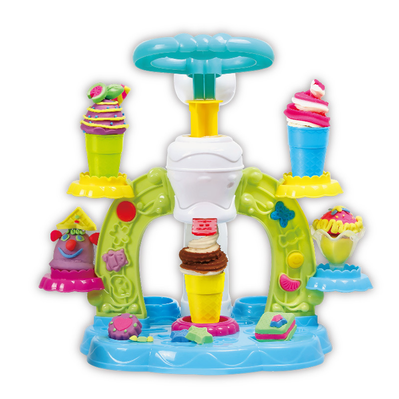 Multicolor Choi Clay Ice Cream Whirlwind Combination Tool Set Child Non-toxic Plasticine toy
