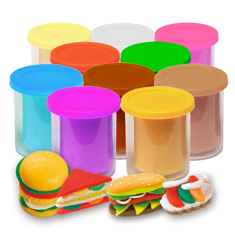 Child DIY Creative Choi Clay 10 Colors Plasticine Environmental Safety Puzzle Taste Toy
