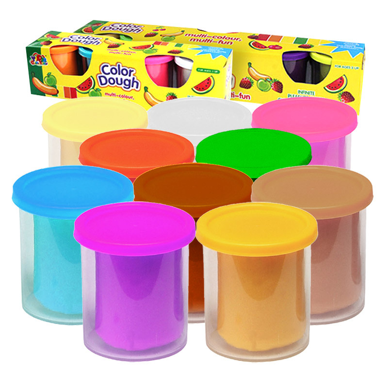 Child DIY Creative Choi Clay 10 Colors Plasticine Environmental Safety Puzzle Taste Toy