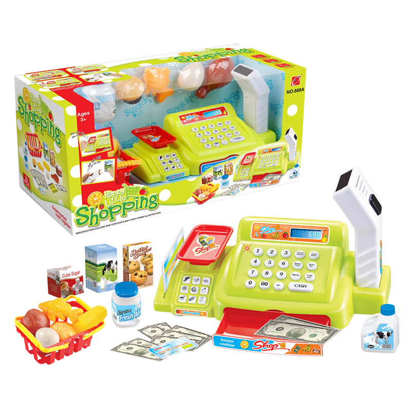 Child Simulation Cashier Five-star Supermarket Cashier Baby Brain Game With Scale