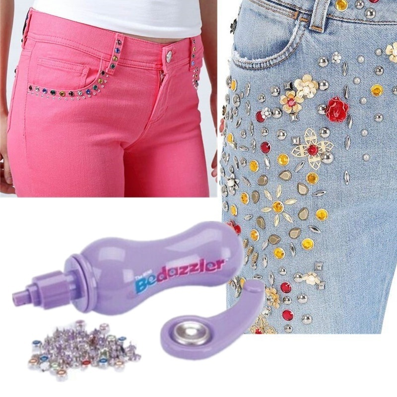 DIY  Mini Bedazzler Crystal Rhinestones Rivet Tool Garment Rivets Accessories