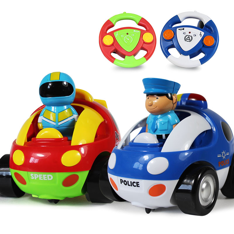 Child Cartoon Remote Control Car Baby toy Resistance to Fall With Music Light Electric Toy car Model