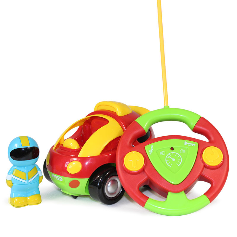 Child Cartoon Remote Control Car Baby toy Resistance to Fall With Music Light Electric Toy car Model
