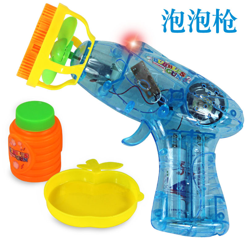 Child toy With Music light Electric Transparent Flash Color Bubbles Blow Bubble Grab Toy