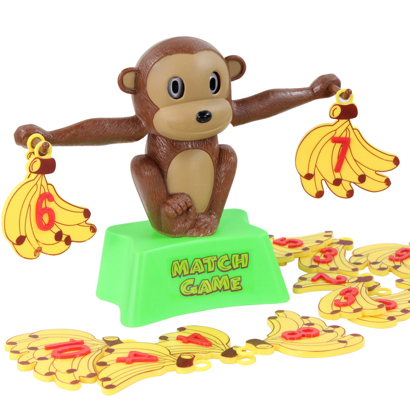 Child Brain Game Cartoon Little Monkey Digital Addition And Subtraction Balance Toy Puzzle fun