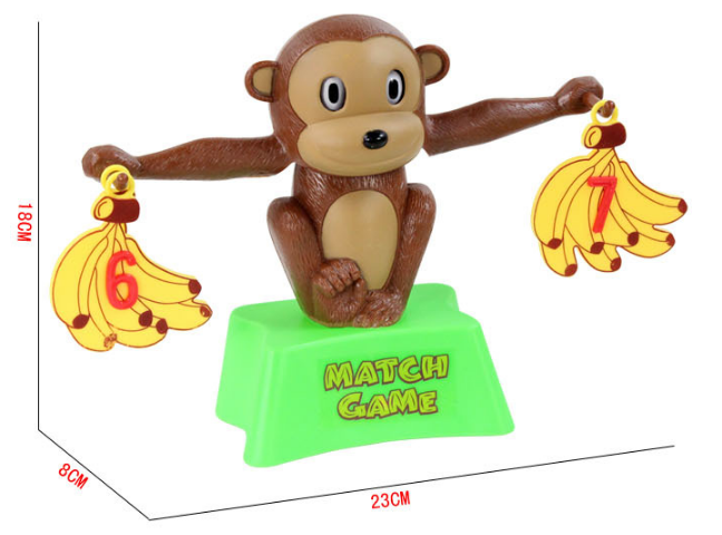 Child Brain Game Cartoon Little Monkey Digital Addition And Subtraction Balance Toy Puzzle fun