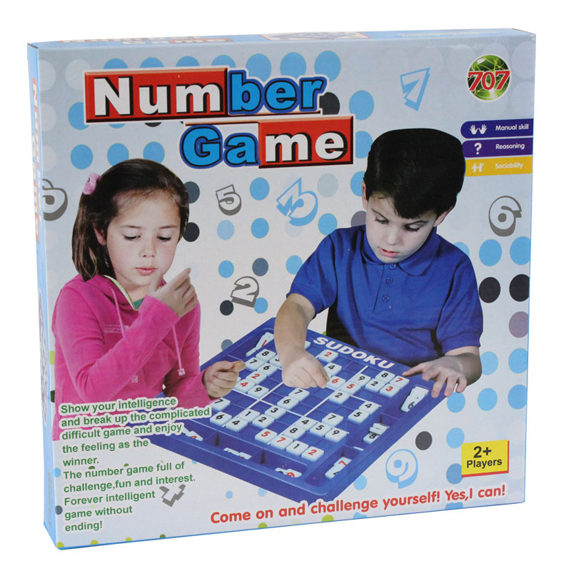 Child Brain Game Sudoku Game Jiugongge Chess Number toy Large 120 Questions With the Answer