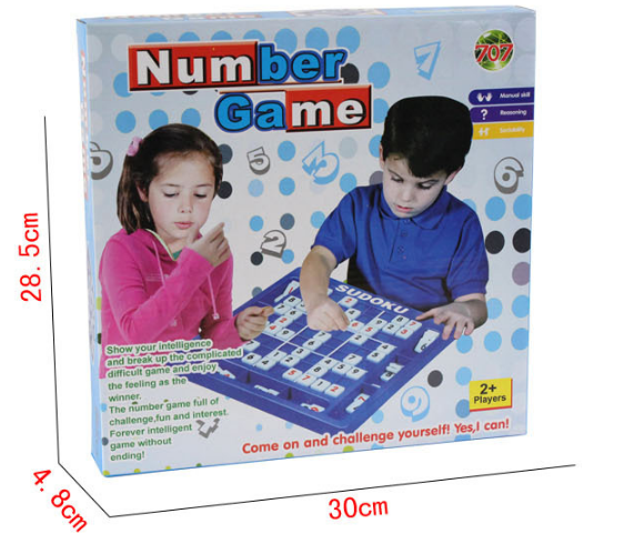 Child Brain Game Sudoku Game Jiugongge Chess Number toy Large 120 Questions With the Answer