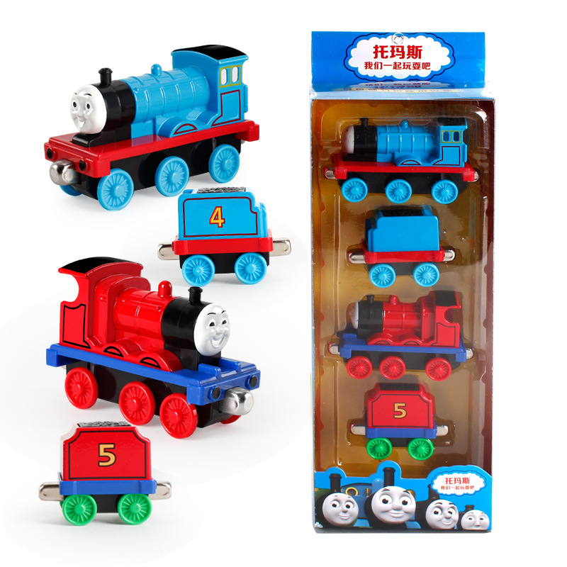 Variety Alloy Thomas Small Train Set Magnetic link Child gift Set Brain Game