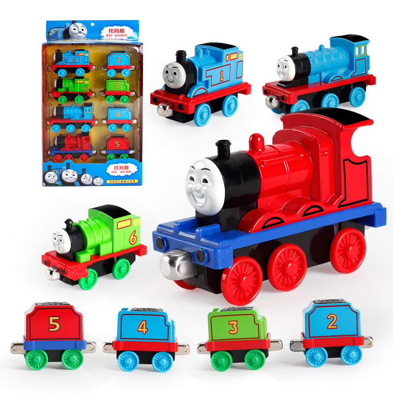 Variety Alloy Thomas Small Train Set Magnetic link Child gift Set Brain Game