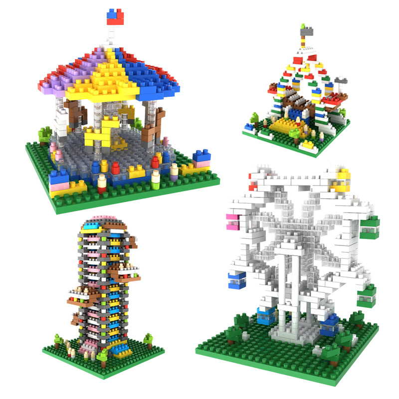 Child Puzzle Assemble Building Blocks Small Particles Mini Building Blocks Brain Game