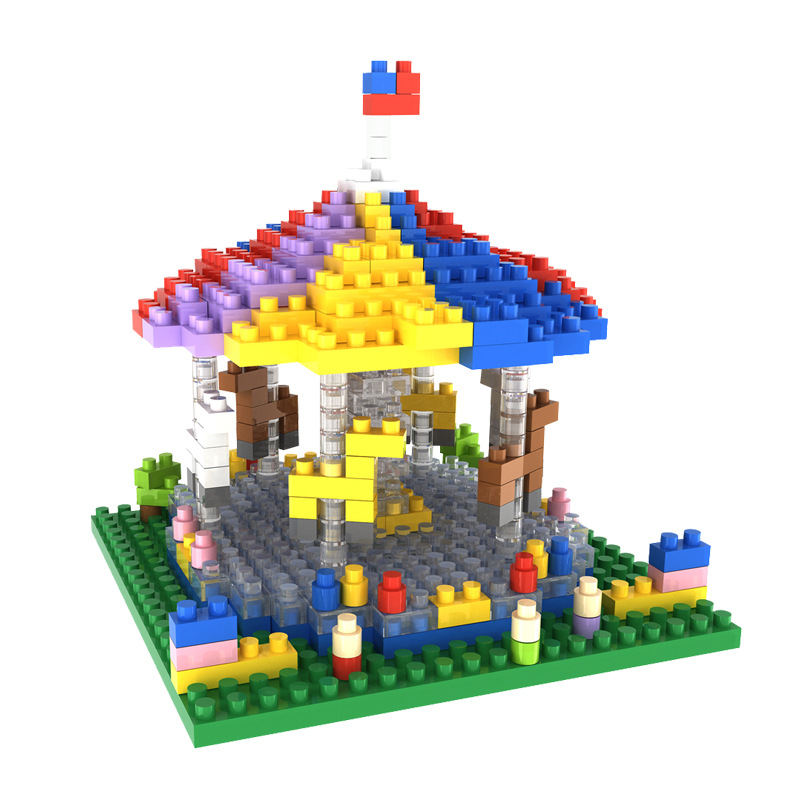 Child Puzzle Assemble Building Blocks Small Particles Mini Building Blocks Brain Game