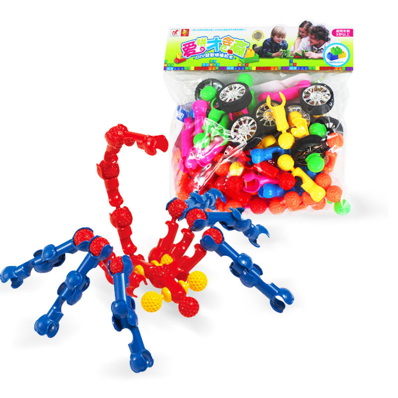 Geometric Car Building Blocks Child Puzzle toy Fight interpolation Baby Enlightenment Assemble toy
