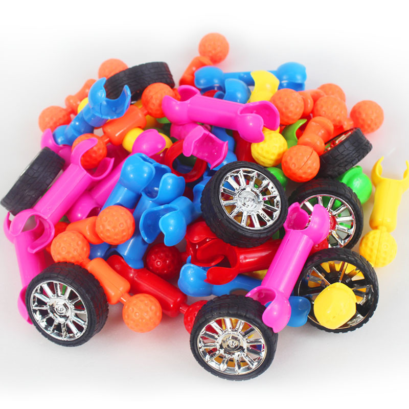 Geometric Car Building Blocks Child Puzzle toy Fight interpolation Baby Enlightenment Assemble toy