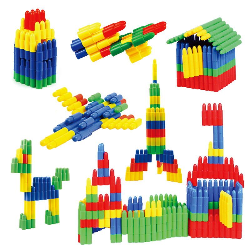 Plastic Fight Interpolation Assemble Child Brain Game Bullet Snowflake Geometric Car Plum Pieces
