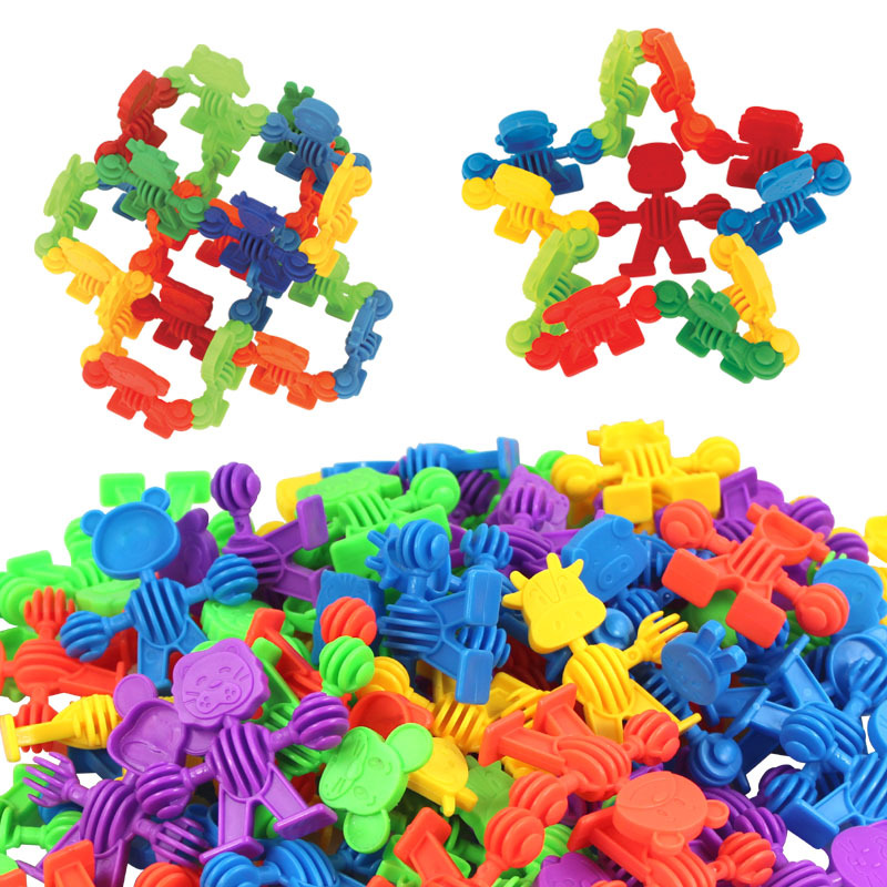Plastic Fight Interpolation Assemble Child Brain Game Bullet Snowflake Geometric Car Plum Pieces