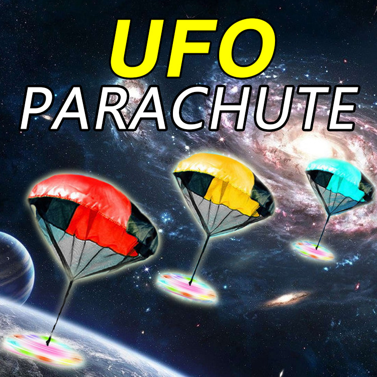 Glow Arrow Flash Parachute Hand throw UFO Parachute kids Toys