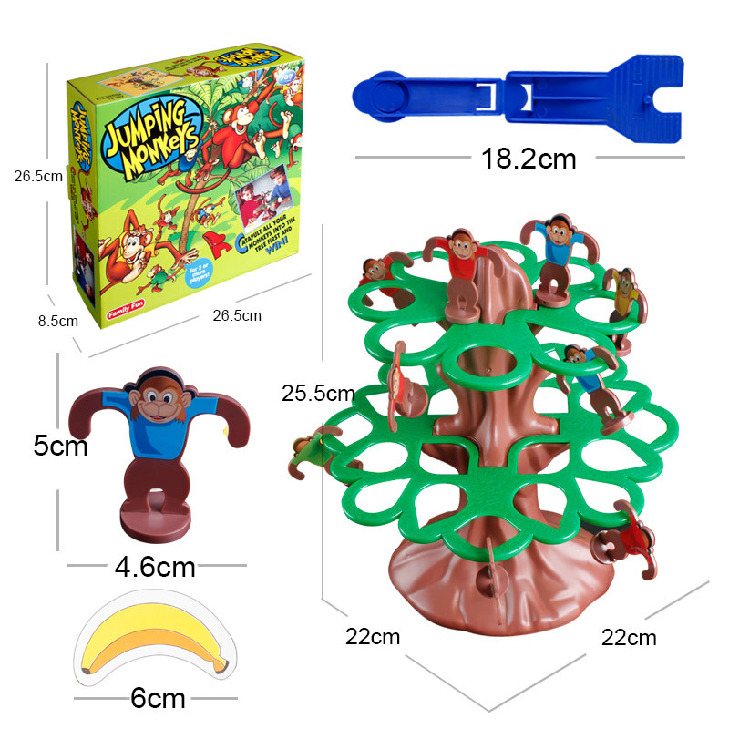 Monkey Go Down Climb the Tree Child Parent-child Brain Game Catapult Table Games