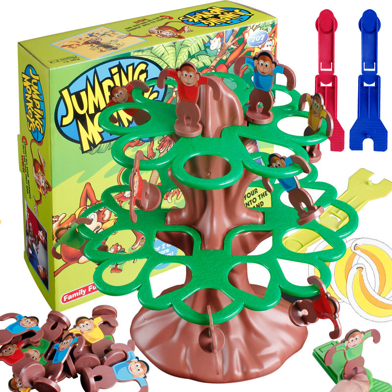 Monkey Go Down Climb the Tree Child Parent-child Brain Game Catapult Table Games