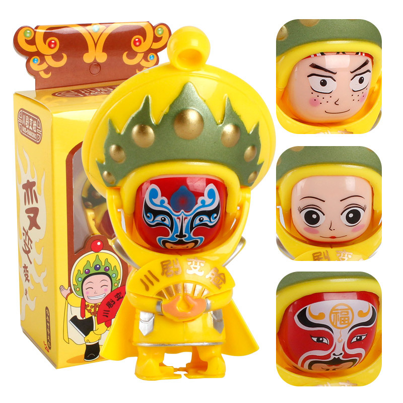 Sichuan Opera Change Face Doll Face Mask Beijing Opera Three Kingdoms Face Car Pendant toy