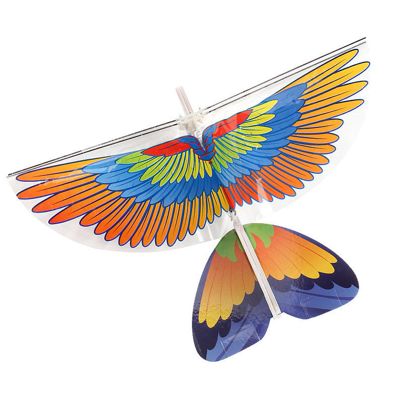 Child DIY Infrared Electric Remote Control Aerial Flying Birds Kite Toy Gliding Eagle Toy