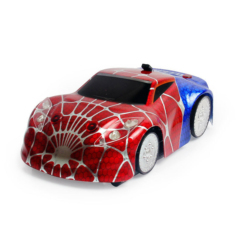 Spiderman Electric Remote Control car Climbing Car Wireless Steering Wheel Remote Control Toy