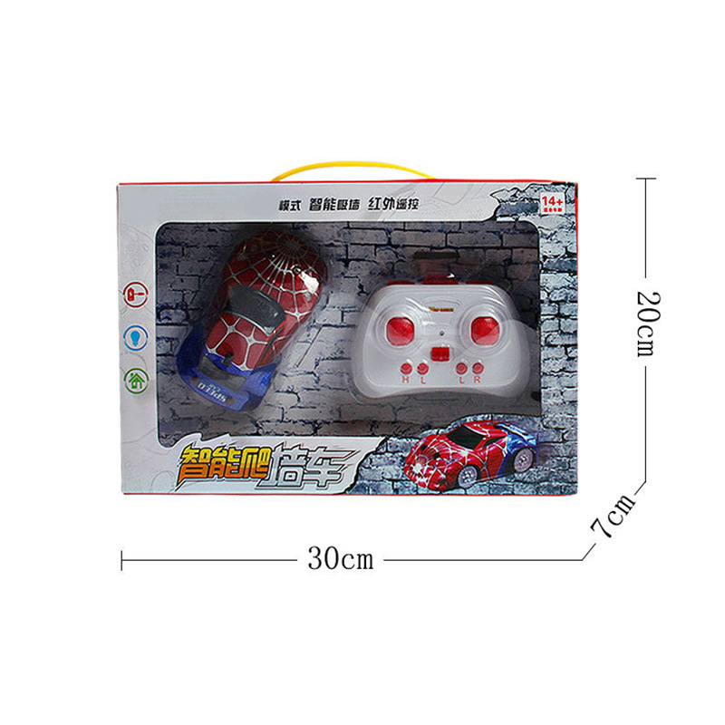 Spiderman Electric Remote Control car Climbing Car Wireless Steering Wheel Remote Control Toy