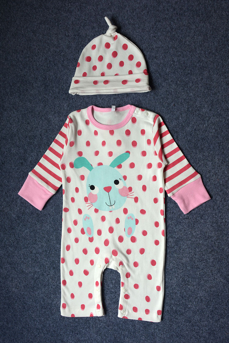 Baby Long Sleeves Romper Cotton Cartoon Animal Tiger Set Siamese Clothing Clothing Children's Wear