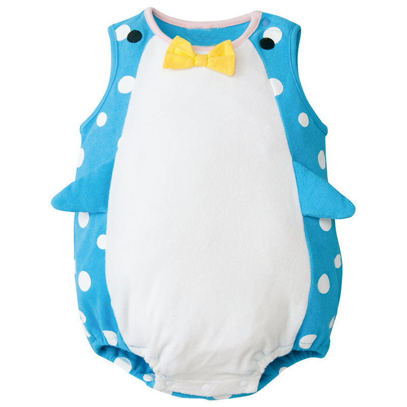 Fashion baby Cartoon Watermelon Triangle Romper Climb Clothes One Body Clothes Child Children's Wear