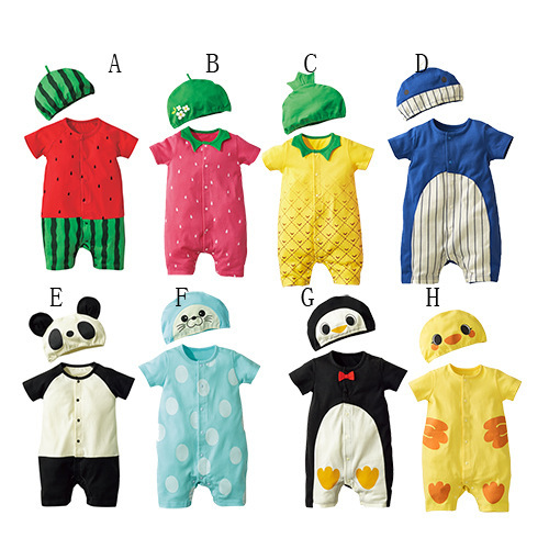 Western Style Fashion Child Short Sleeve Romper Set Jumpsuit Clothing