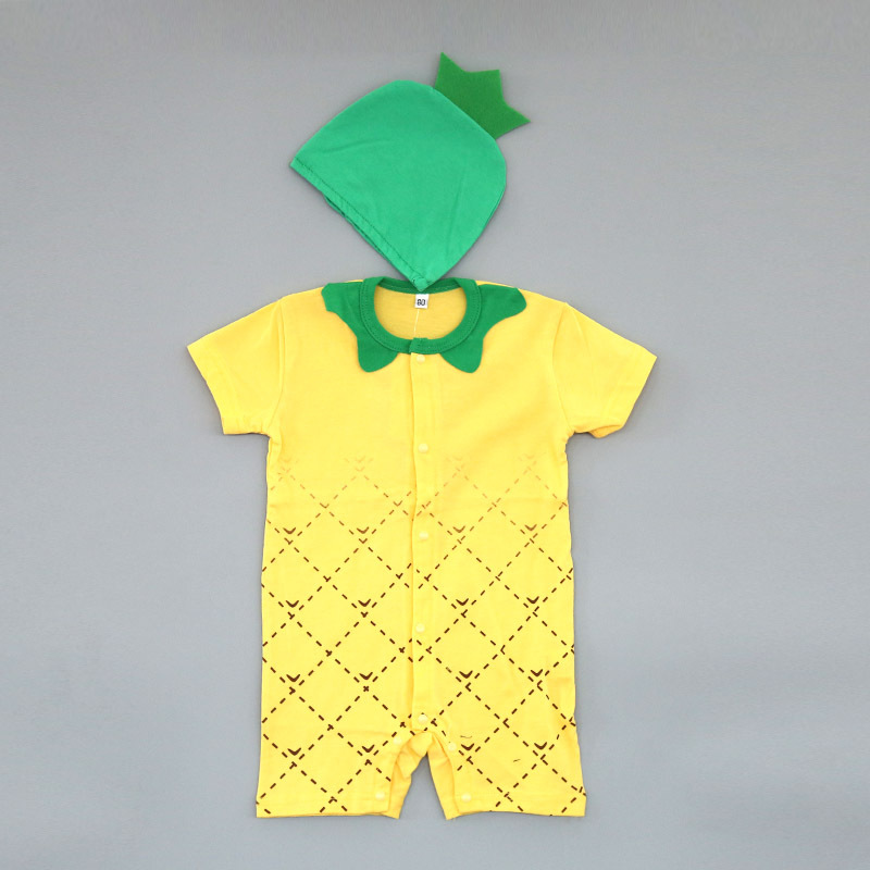Western Style Fashion Child Short Sleeve Romper Set Jumpsuit Clothing