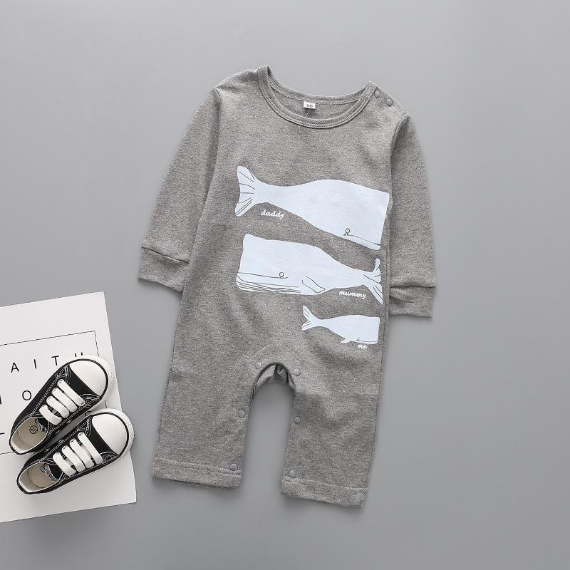 Baby Cotton Long Sleeves Baby Clothing Romper Western Style Children's Wear Jumpsuit