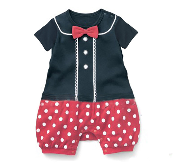 Fashion Short Sleeve Clothing Romper Siamese Clothing Baby Printing Tie baby Clothes
