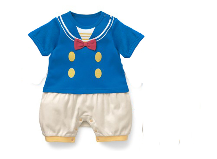 Fashion Short Sleeve Clothing Romper Siamese Clothing Baby Printing Tie baby Clothes