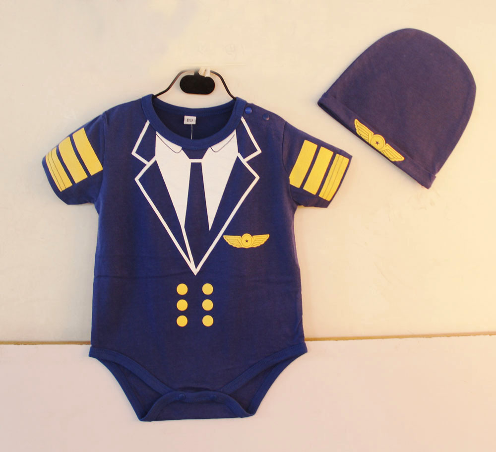 Baby Lovely Cartoon Triangle Romper Siamese Clothing Set Child Clothing Children's Wear