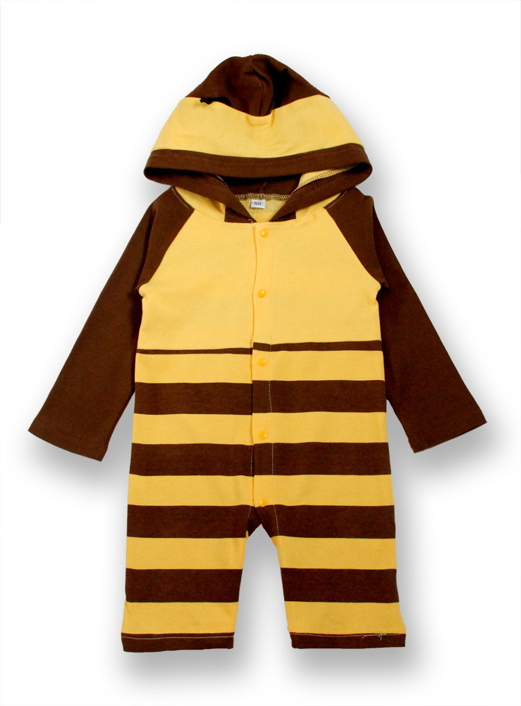 Baby Clothing Animal Printing Climb Hooded Siamese Clothing Baby Long Sleeves Romper
