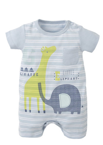 Western Style Child Short Sleeve Cotton Romper Climb Clothes Jumpsuit Trend Clothing