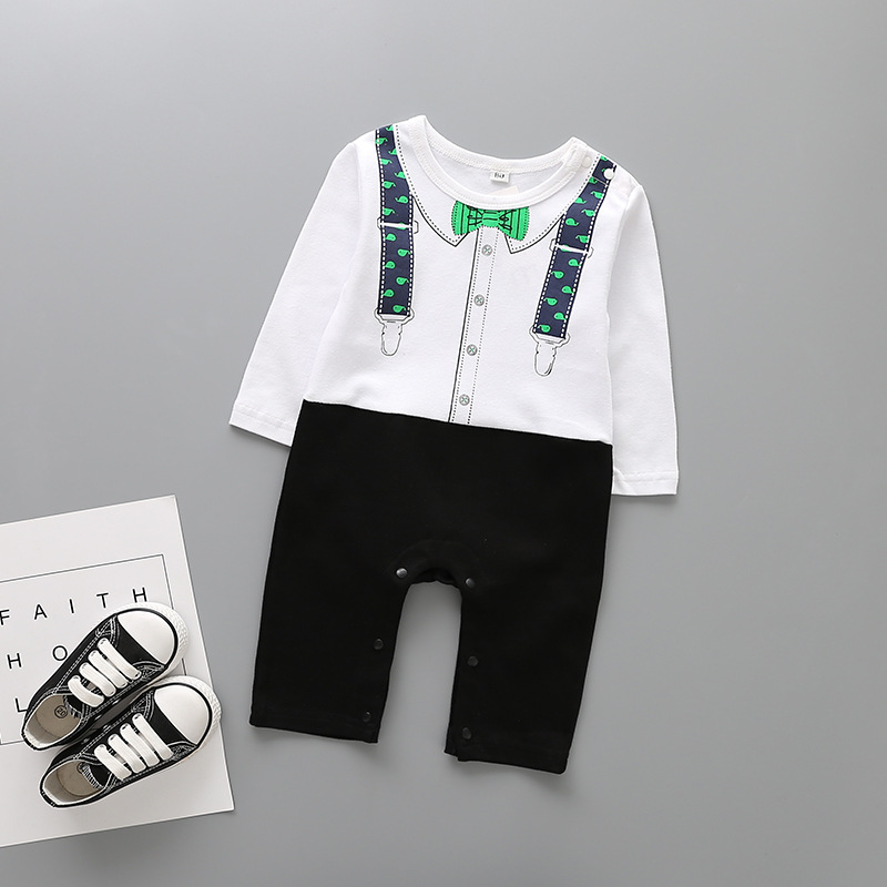 The New Boy Baby Clothing Romper Climb Stripe Jumpsuit Baby Clothing