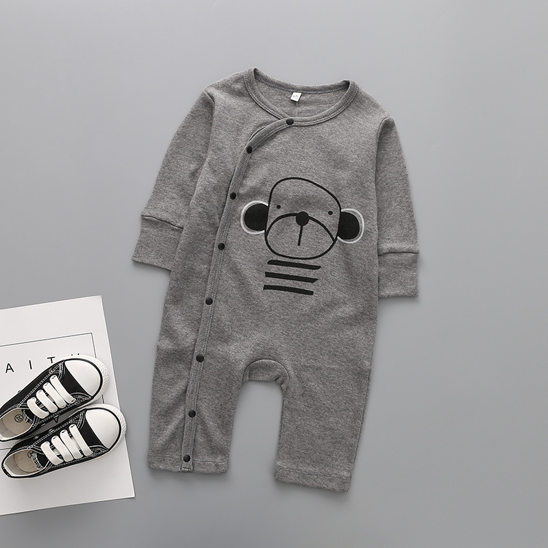 Western style baby clothing Romper Long sleeves Cotton Newborns Jumpsuit